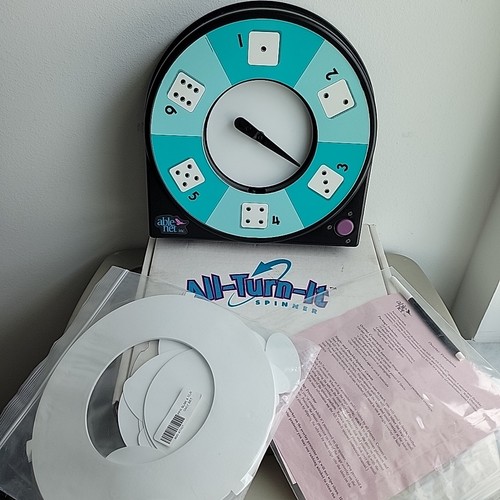 AbleNet All-Turn-It Spinner Lot with Spinner and Overlay Packs Original Box