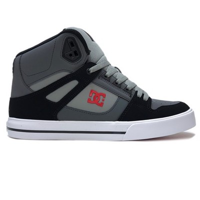 DC SHOES PURE HIGH TOP WC GRAU SCHWARZ ROT SNEAKER