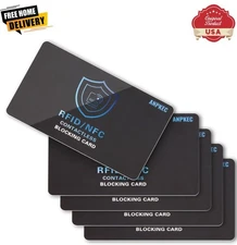 RFID Blocking Cards 5-Pack – Anti-Theft Wallet & Passport NFC Protector