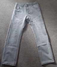 Jungen Jeans 152 gefüttert in grau