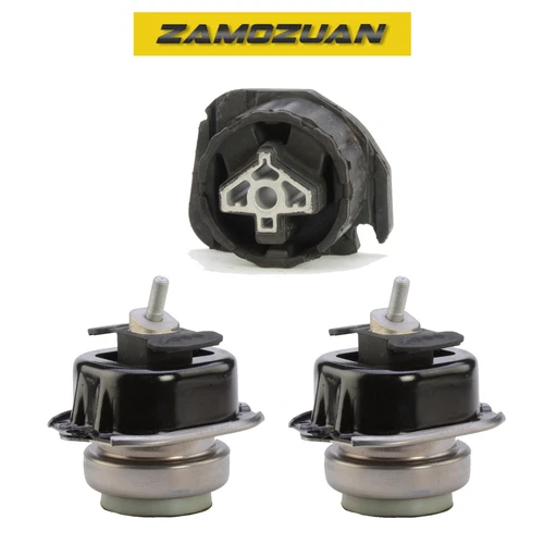 Front L & R Engine & Rear Trans Mount 3PCS 07-18 for BMW X5 X6 3.0L 4.4L 4.8L