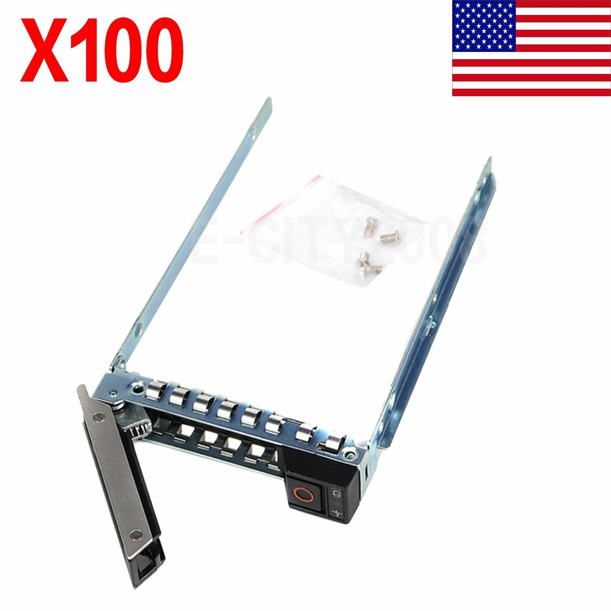 100-Pack Of Screws For Dell G176J 8FKXC DXD9H Hard Drive Tray/Caddy - Bulk Open Box Lot