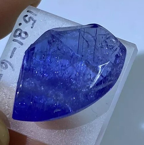 TANSANIT Cabochon Freeform (15.81 ct) Tanzanite / Tanzanit - Picture 5 of 6