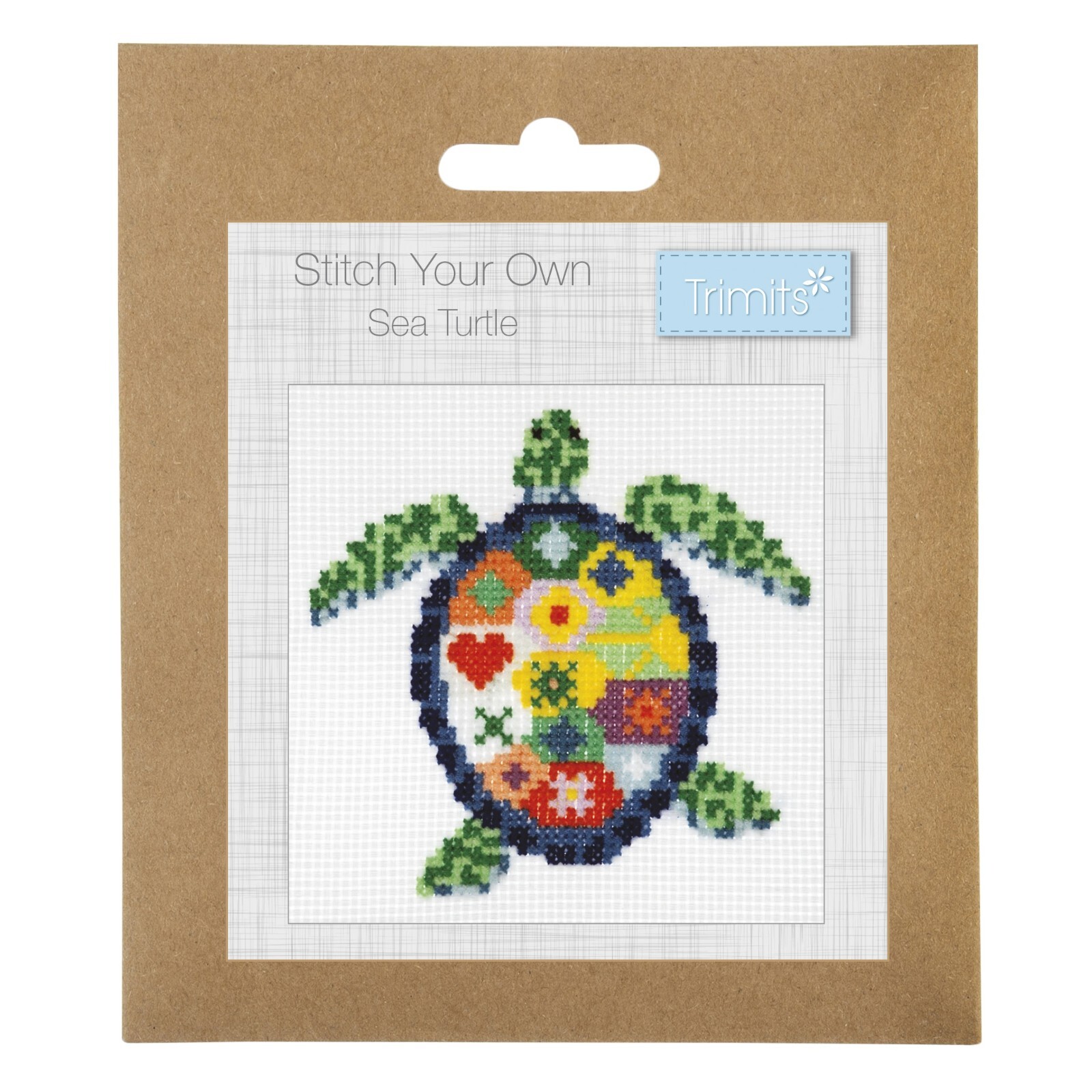 Trimits GCS150 Stitch your Own - Sea Turtle Mini Counted Cross Stitch Kit
