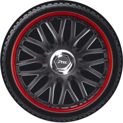 4x Radkappen 14 Zoll Orden Rot Schwarz Radzierblenden Blenden Radblenden Tuning