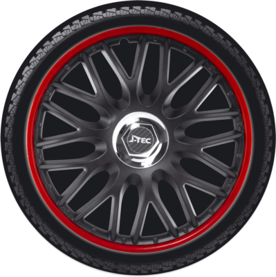 4x Radkappen 16 Zoll Orden Rot Schwarz Radzierblenden Blenden Radblenden Tuning