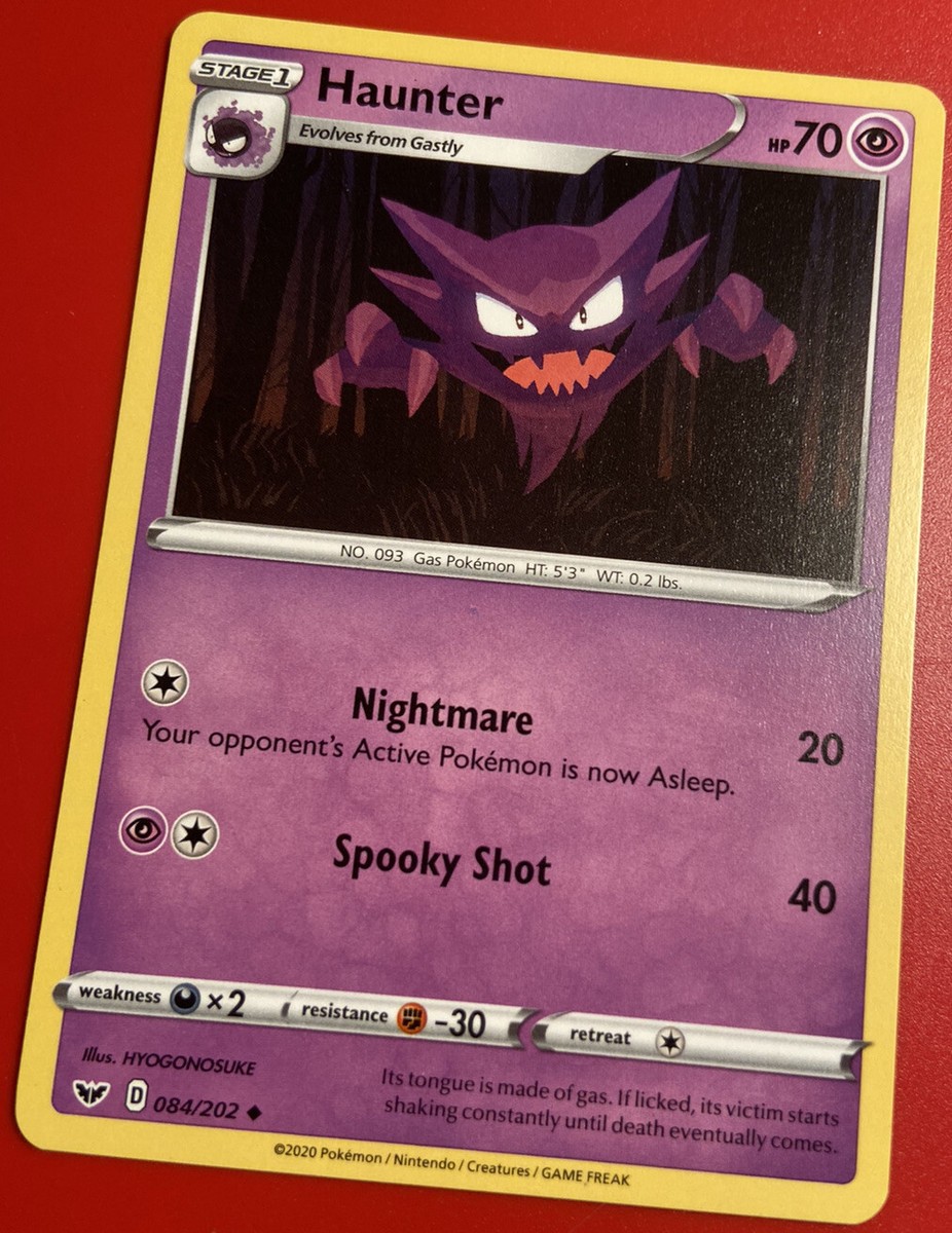 Pokemon Haunter 084/202 - Sword & Shield Non-Holo | eBay