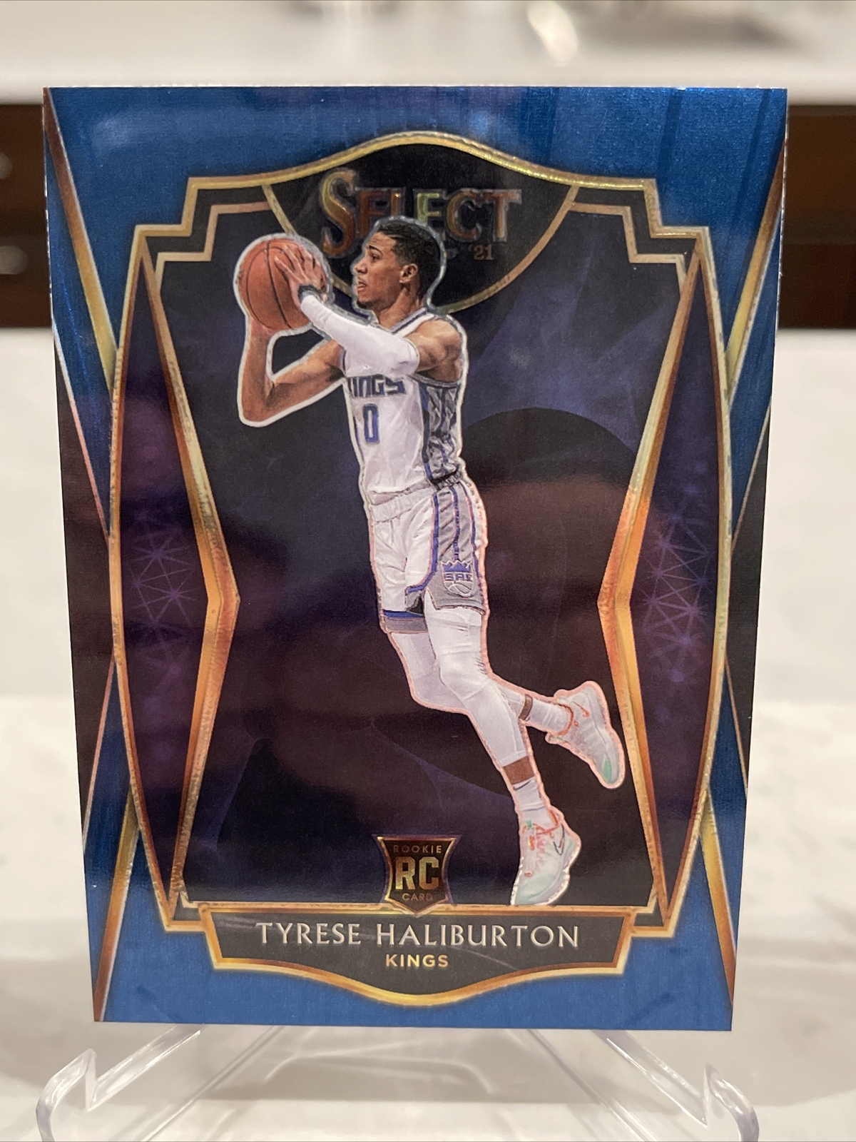 2020-21 Panini Select Tyrese Haliburton Premier Level BLUE RETAIL SP Rookie