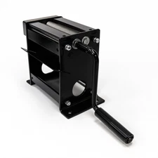 S100 Tobacco Cutter – Manual & Electric – 0.8mm Fine Cut – RYO Black Steel