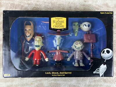 🎄🎄Neca Nightmare Before Christmas Lock Shock & Barrel Action