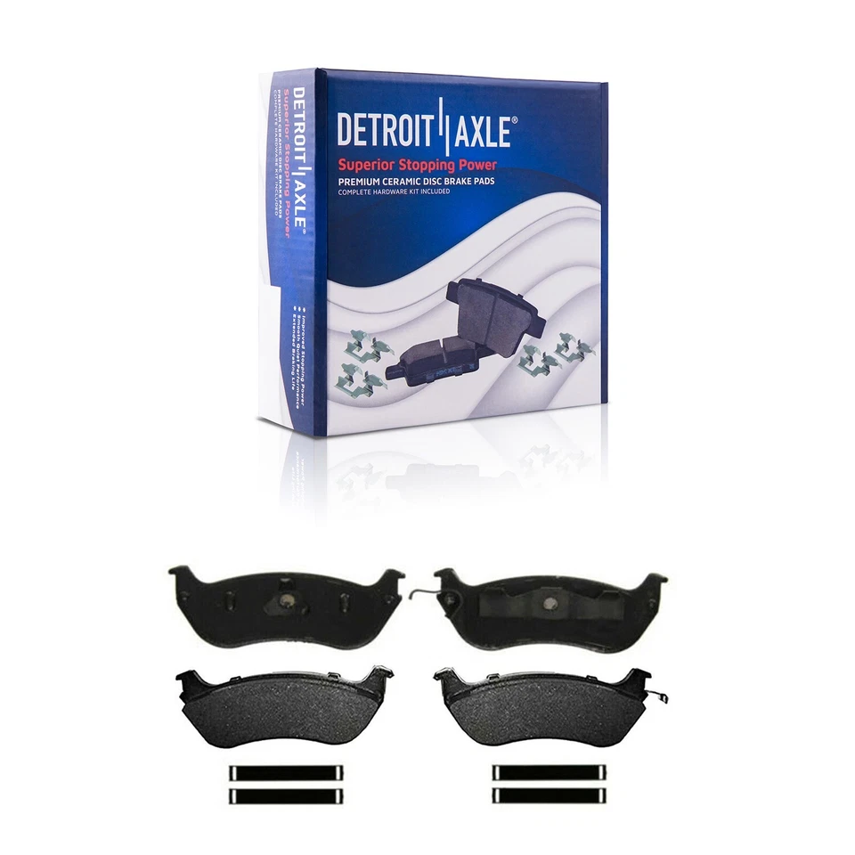 Pastilhas de freio traseiras de cerâmica para 1996 - 2002 Crown Victoria Town Car Grand Marquis - Imagem 3 de 4