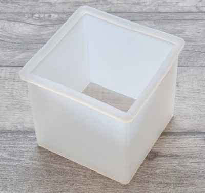 10cm Würfel Silikonform, große Resinform, Erinnerungsornament, quadratische Box