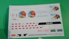 1977 Chevy GMC 4x4 Pickup Truck 1/24 waterslide decal sheet snow plow service