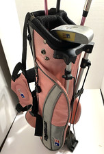 US Kids Gold 39-27 RH Set: Stand Bag, 4 Clubs 6lbs of Golf and Practice Balls 