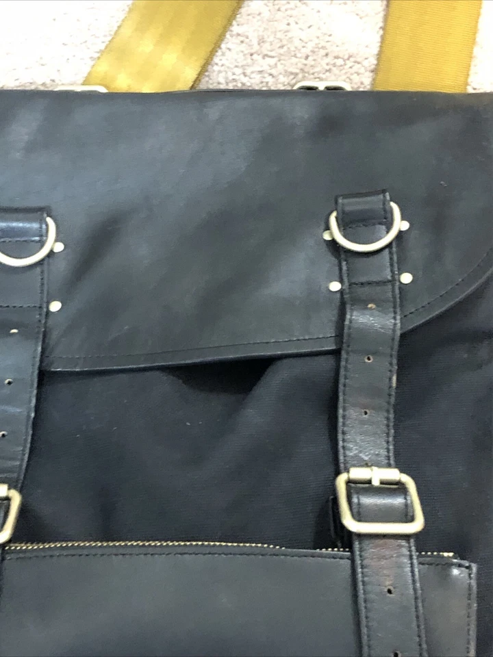 Timbuk2 x PHOEBE DAHL путешествий JET SET трансформируемый рюкзак черный холст кожи - Изображение 3 из 4