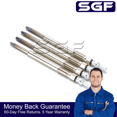 SGF 4x Diesel Heater Glow Plugs Fits Vauxhall Combo (Mk2) 1.3 CDTI