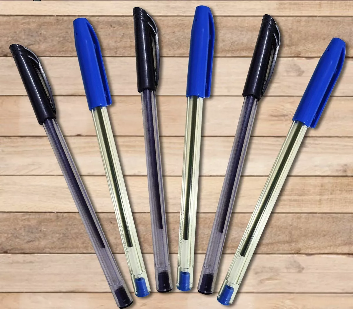 LONG LASTING MEDIUM BALLPOINT PENS BALL POINT BIROS FOR SCHOOL OFFICE BLACK BLUE