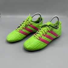 Adidas Ace 16.4 FXG Soccer Cleats Green Pink AF5034 Kids Junior Youth Sports 4.5