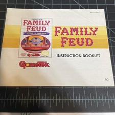 Family Feud Instruction Manual Booklet Only NES Nintendo Entertainment System