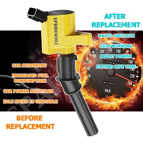 8 Ignition Coil + Spark Plug Set Fit For LincoLn Mountaineer 4.6L V8 2002-2005 - Picture 6 of 14