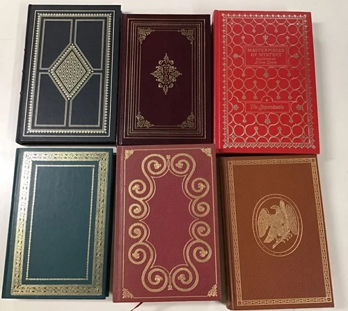 Collectible Beautiful Books Decor - Some Leather & Gilt - Good Condition