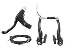 AltaLine Bicycle Alloy FRONT V-Brake Complete Set 110mm Black.
