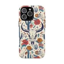 Phone Ink - Case for iPhone/Galaxy/Pixel - Western Cow Skull