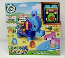 Leap Frog Leap Builders Fruit Fun Elephant interactive learning blocks 21 piece
