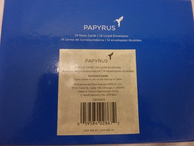 Papyrus Chanukah-Karten Set - 12 Stück Mit Umschlägen, 'Bring Peace And Joy', Goldverziert