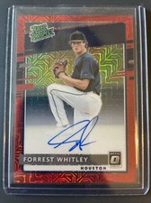 2020 Donruss Optic FOREST WHITLEY Auto Rated Prospect Red Mojo Prizm /99 ASTROS