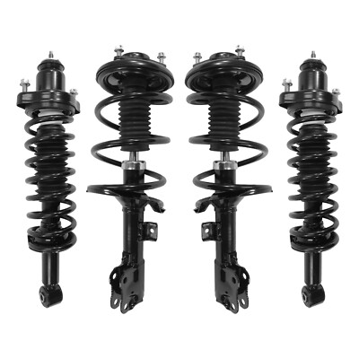 2008-2010 Mitsubishi Lancer FWD Front Complete Struts & Rear