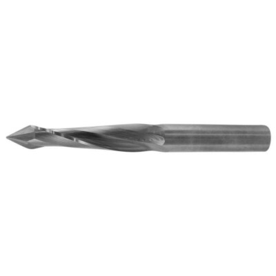VHM Bohr Fräser Schlicht Z2 Ø12x47x110x12mm Holz Spiralnut VHW Spionloch Schaft