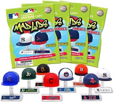 Mad Lids Series 2 - MLB Mini Caps - Batches of 7 - MLB Official