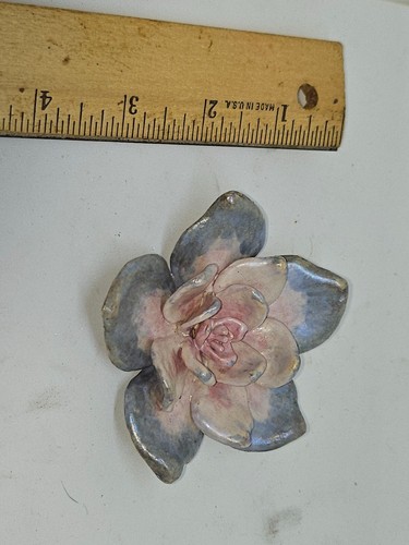Handmade Glazed 3D Ceramic Succulent Flower Sculpture Modern Art Tablescape ¹ - Picture 35 of 45