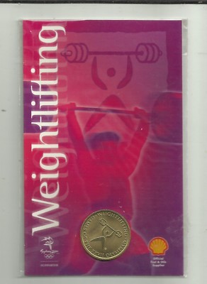 2000 SYDNEY OLYMPIC GAMES WEIGHTLIFTING  PICTOGRAM  COIN  #27 CLOSING DOWN