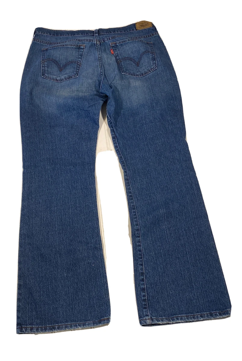 Levis 515 Jeans Womens 14M Inseam 32 Blue Denim Boot Cut Ladies