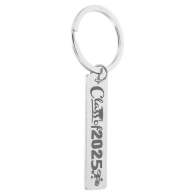 Inspirational 2025 tendance Graduation Keychain Stainless Steel Keyring With Box For