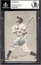 Ralph Kiner Gem Mint 10 Beckett BAS Signed 1947-66 Exhibits Rookie Autograph