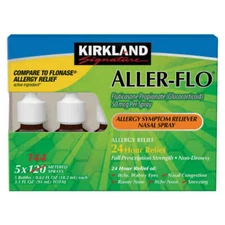 Kirkland Signature Aller-Flo, 720 Allergy Sprays 5 Bottles 144 Sprays each