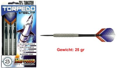 Steeldart Steel Dart Pfeile Torpedo 25 g, 3er Set
