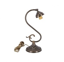 Base per lampada abat-jour in ottone lavorato made in italy per ceramica o vetro