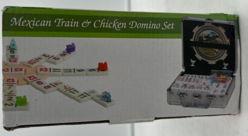 CHH Doppel 12 Ziffern Pro Größe Mexikanischer Zug & Huhn Domino Set - Bild 4 von 7