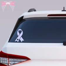 Stomach Cancer Heart Awareness Ribbon Periwinkle Vinyl Decal Sticker 22 Sizes