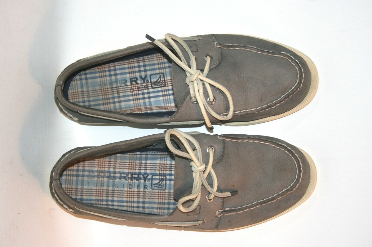Sperry Top Sider Boat Shoes Moc-Toe Loafer Mens 10M Gray 