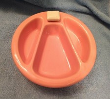 vintage Pink Heavy Warming Baby Feeding Dish