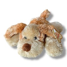 Aurora Mini Flopsie Scruff the Puppy Dog Stuffed Animal Plush Beige Orange