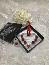 Produktbild - Im Feuer geschmiedet Glückshufeisen Herz - Hochzeit Rubin Jahrestag Schmied Geschenk