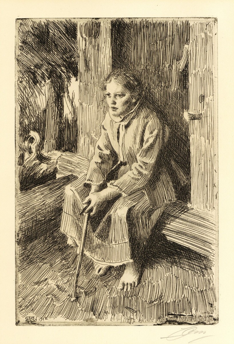 A fine original Anders Zorn etching, pencil signed | eBay