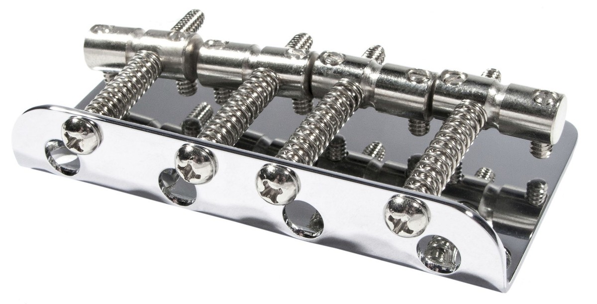 Genuine Fender Pure Vintage '70s Jazz Bass Bridge Assembly 005