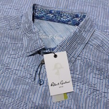 Robert Graham NWT Rum Swizzle Casual Button Down Shirt Size XL Classic Fit Blue